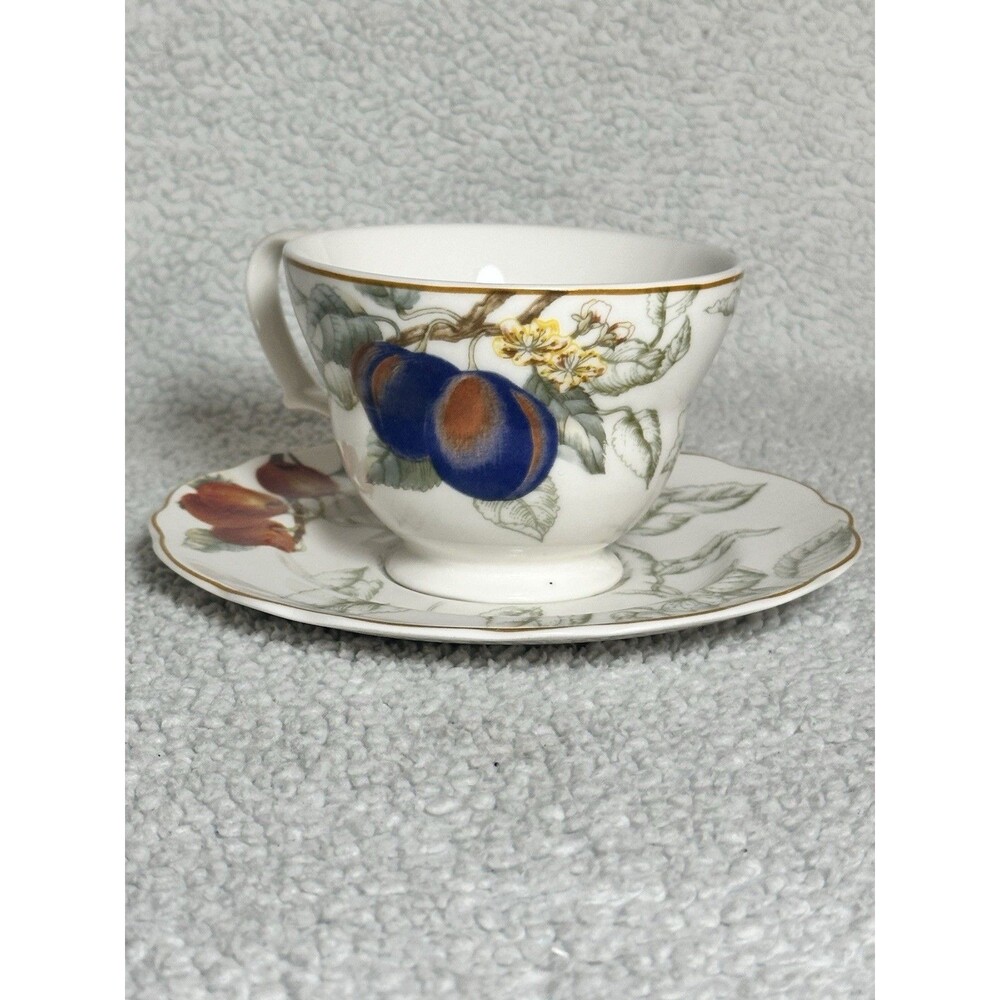 Charter Club Summer Grove Tea Coffee Cup & Saucer Set For One - Picture 2 of 9